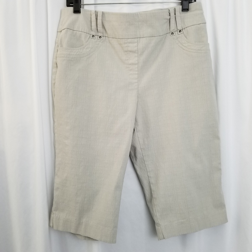 Style & Co Stretch Bermuda Shorts Skimmer Capris L